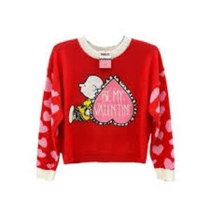 Peanuts Red Snoopy Valentines sweater XL